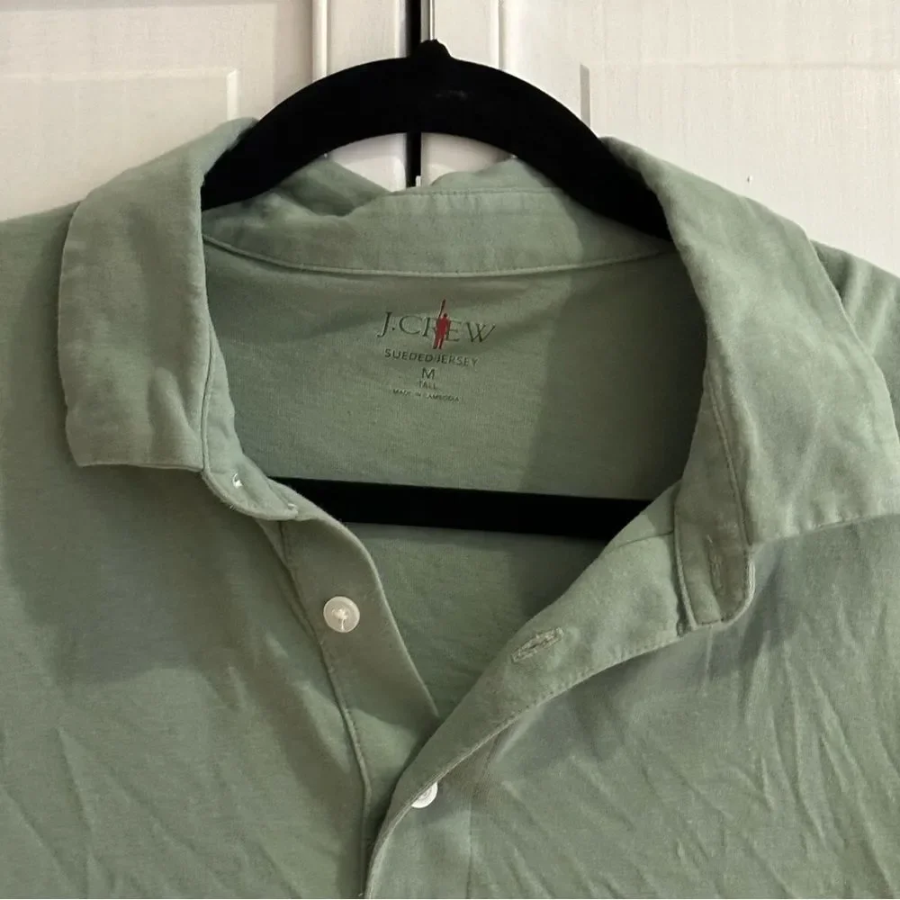 M tall J. Crew green polo